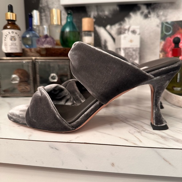 Velvet Aquazurra 75MM Knot Pumps - Picture 1 of 7